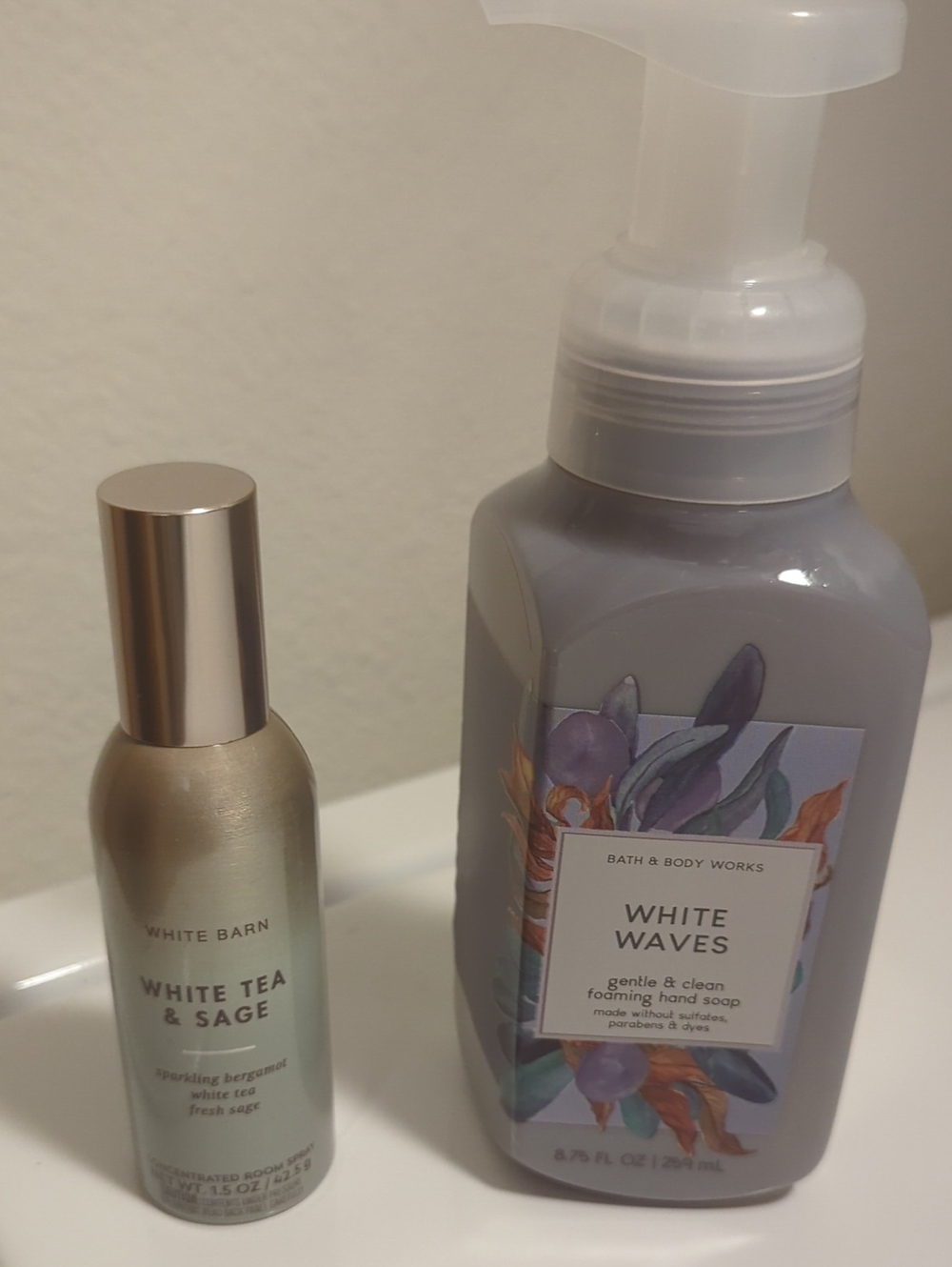 Bath & Body Works Gentle & Clean Foaming Hand Soap - Room Spray White Tea & Sage